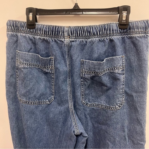 Forever 21 Premium Wide Leg Elastic Waistband Retro Jeans size XL - Picture 5 of 11